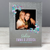 Personalised Festival Style 4x4 Glitter Glass Photo Frame: 6 - Photo Frames By Gift Moments