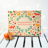 Personalised Festive Woodland Christmas Tea Box Selection: 3 Tea Boxes By Gift Moments