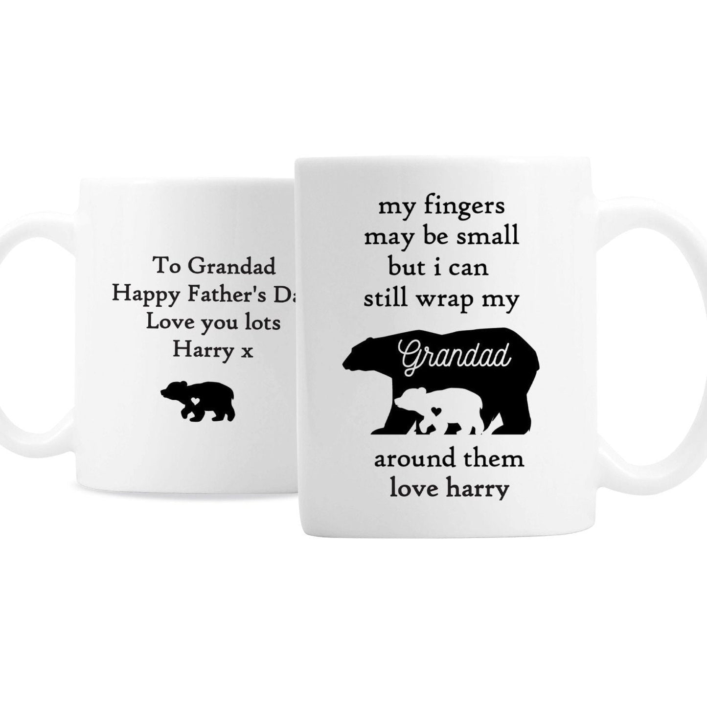 Personalised My Fingers May Be Small Bears Mug: 5 - Mugs By Gift Moments