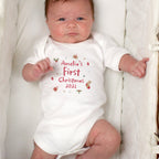 Personalised First Christmas 0-3 Months Baby Vest - Shop Baby Clothing At Gift Moments - 2