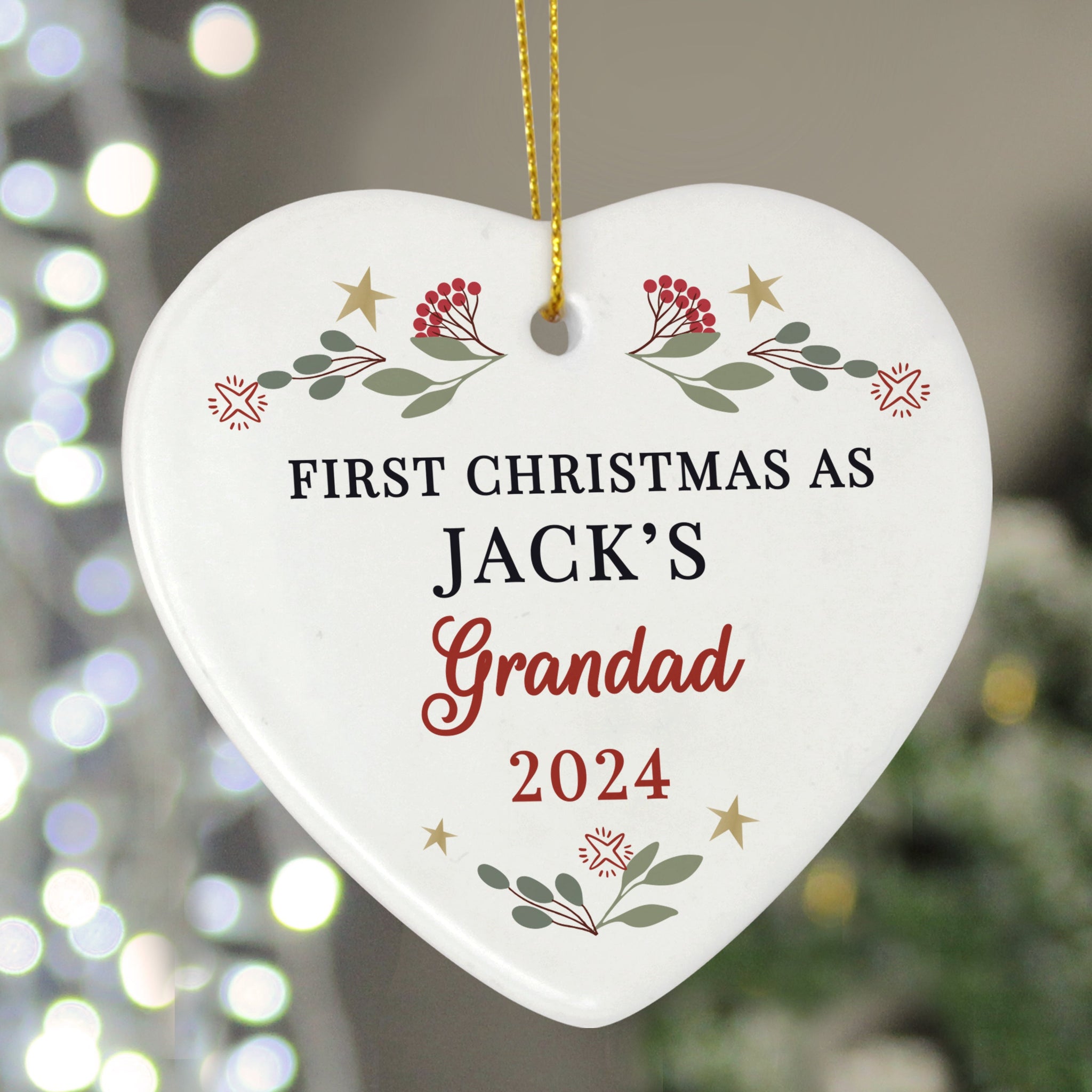 Personalised First Christmas As... Tree Decoration: 2 - Christmas Decorations By Gift Moments