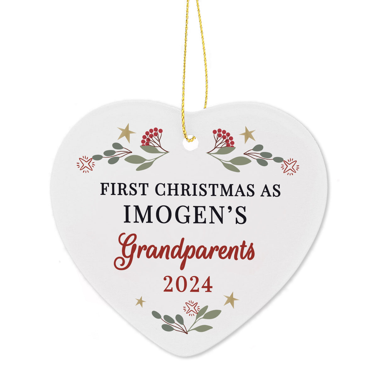 Personalised First Christmas As... Tree Decoration: 4 - Christmas Decorations By Gift Moments