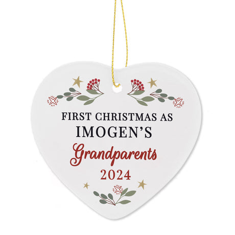 Personalised First Christmas As... Tree Decoration: 4 - Christmas Decorations By Gift Moments