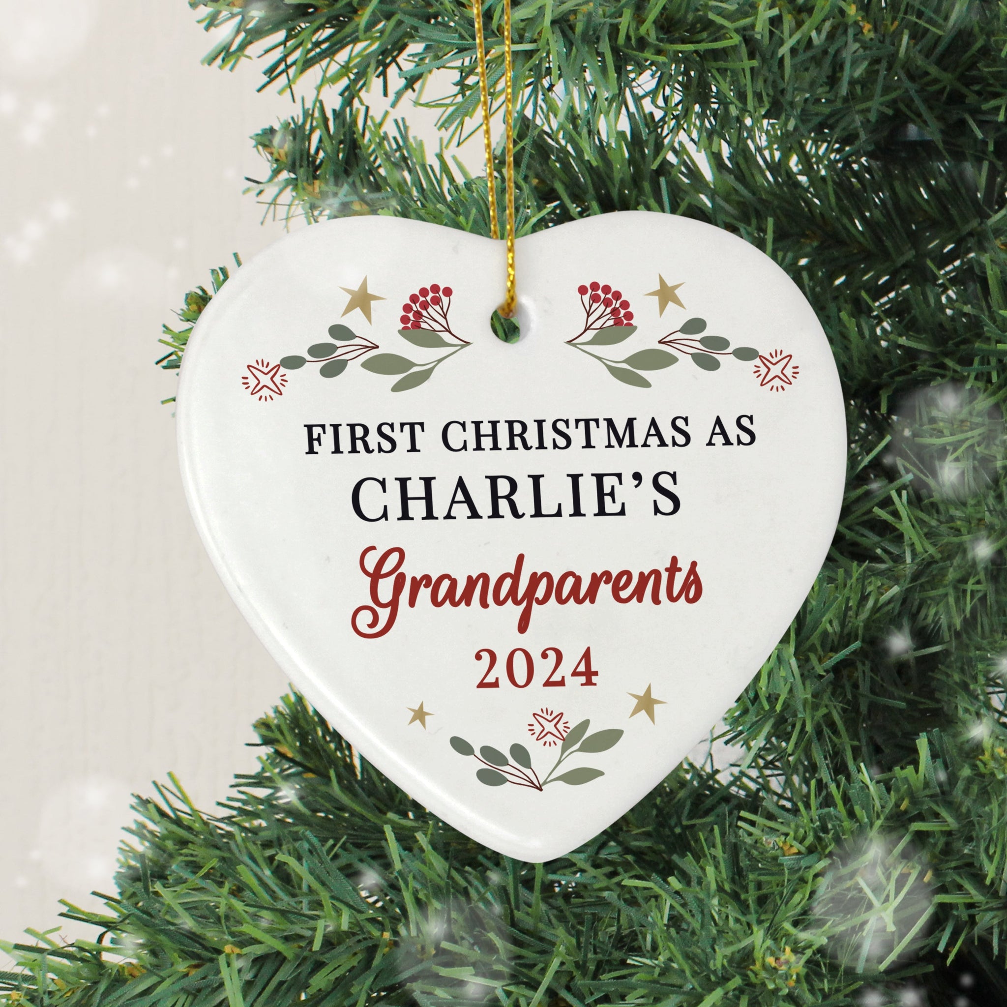 Personalised First Christmas As... Tree Decoration: 1 - Christmas Decorations By Gift Moments