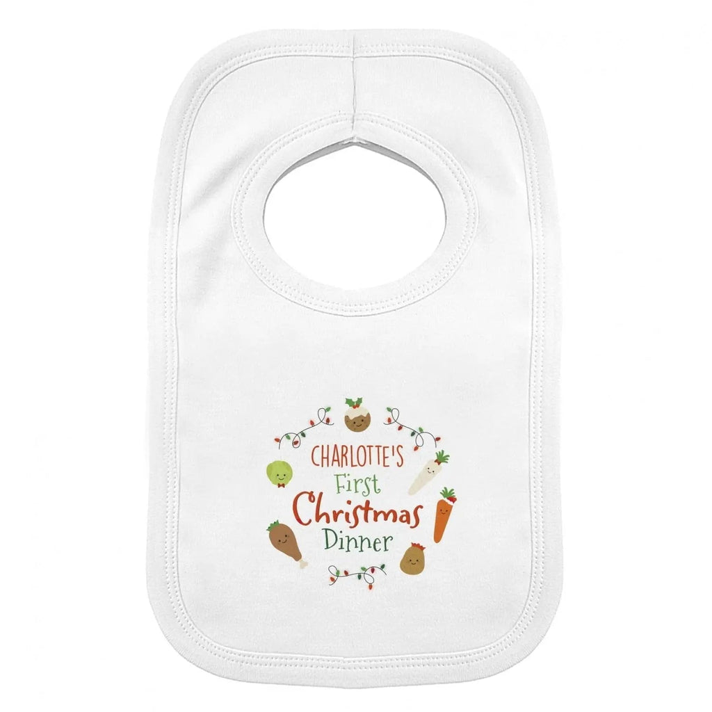 Personalised ’First Christmas Dinner’ Bib - Shop Baby Clothing At Gift Moments - 3