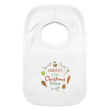 Personalised ’First Christmas Dinner’ Bib: 3 - Baby Clothing By Gift Moments