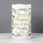 Personalised First Christmas LED Candle - Shop LED Lighting At Gift Moments - 3
