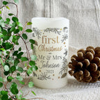 Personalised First Christmas LED Candle - Shop LED Lighting At Gift Moments - 2