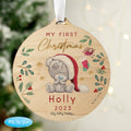 Personalised First Christmas Tiny Tatty Teddy Decoration - Shop Christmas Decorations At Gift Moments - 1