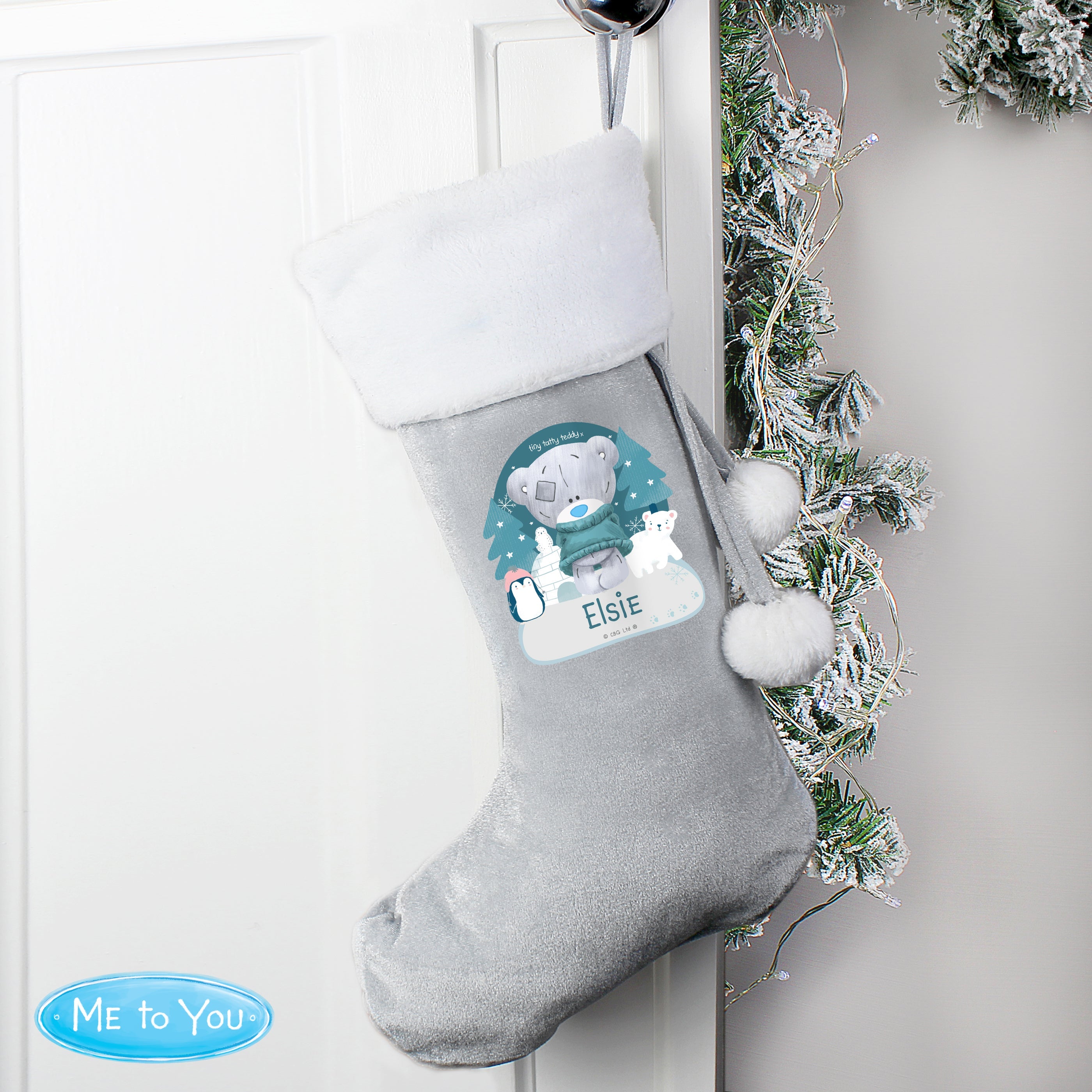 Personalised First Christmas Tiny Tatty Teddy Stocking - Shop Christmas Stockings At Gift Moments - 1