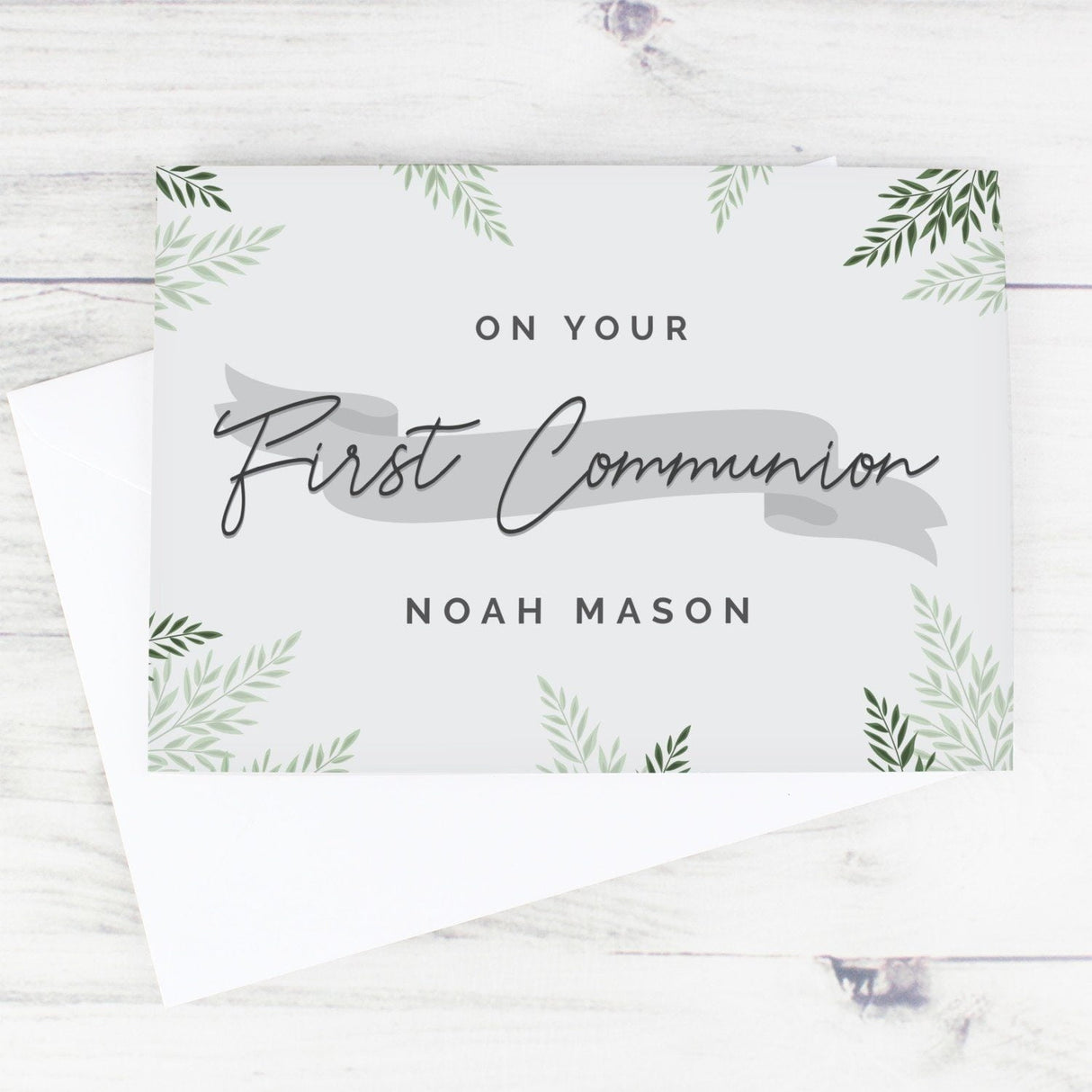 Personalised First Communion Card: 2 - Greeting Cards By Gift Moments