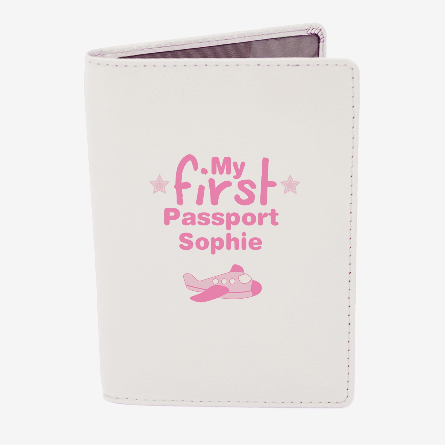 Personalised My First Cream Passport Holder: 2 - Passport Holders By Gift Moments