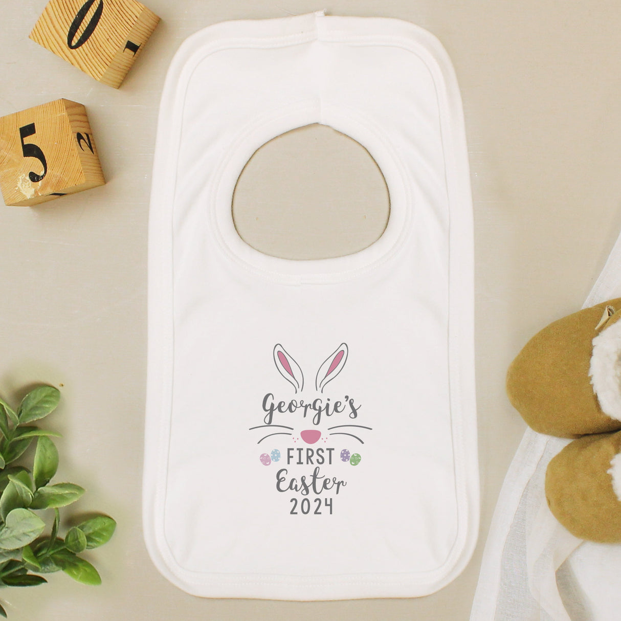Personalised First Easter Babys Bib: 2 - Baby Clothing By Gift Moments