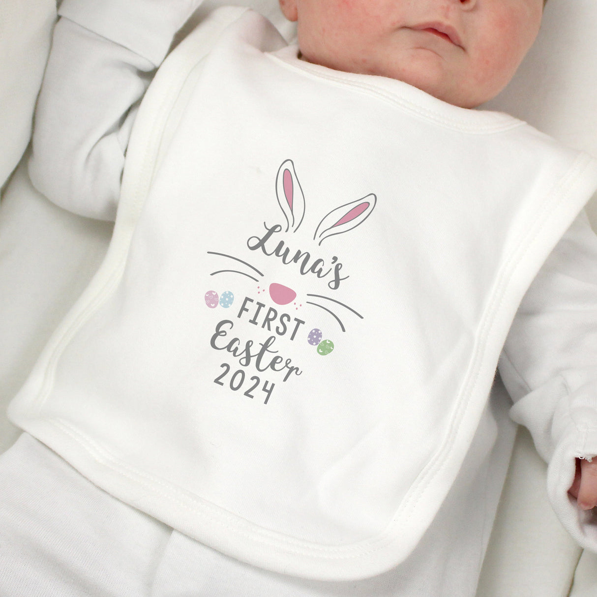Personalised First Easter Babys Bib: 1 - Baby Clothing By Gift Moments