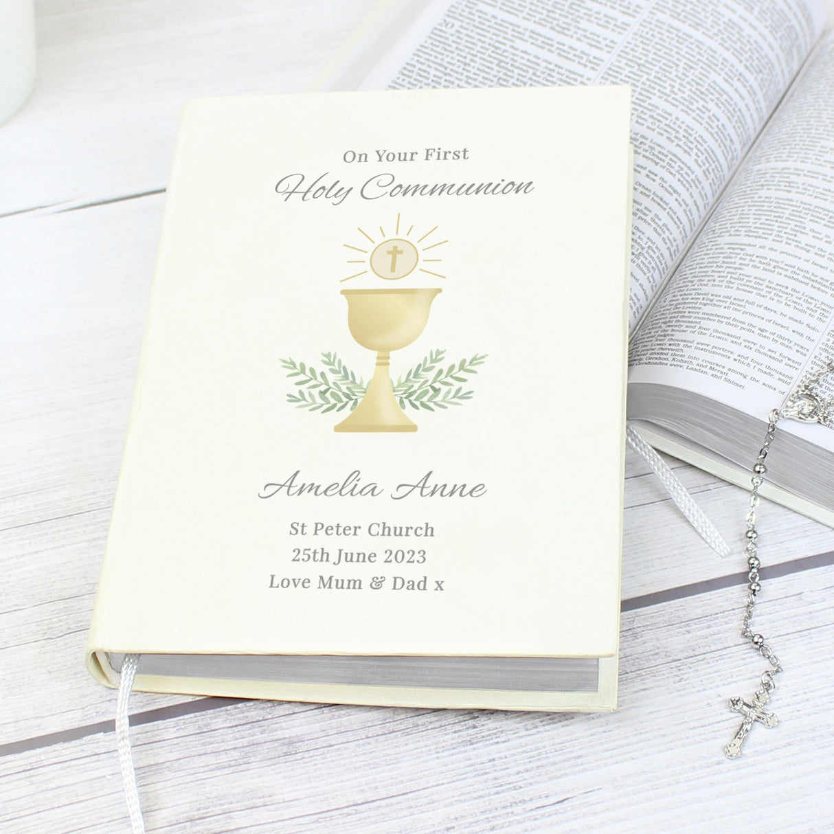 Personalised First Holy Communion Holy Bible - Eco-friendly: 3 - Books By Gift Moments