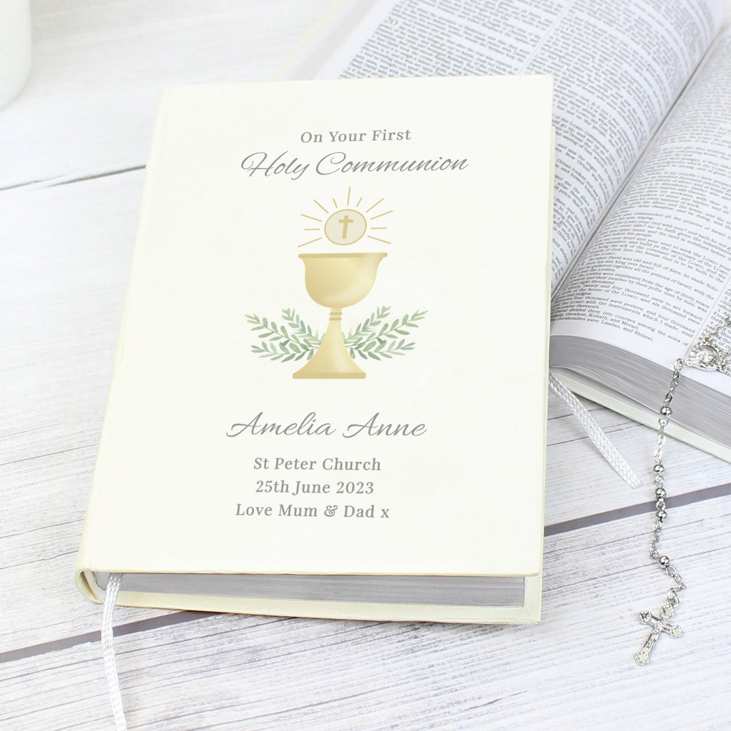 Personalised First Holy Communion Holy Bible - Eco-friendly: 3 - Books By Gift Moments