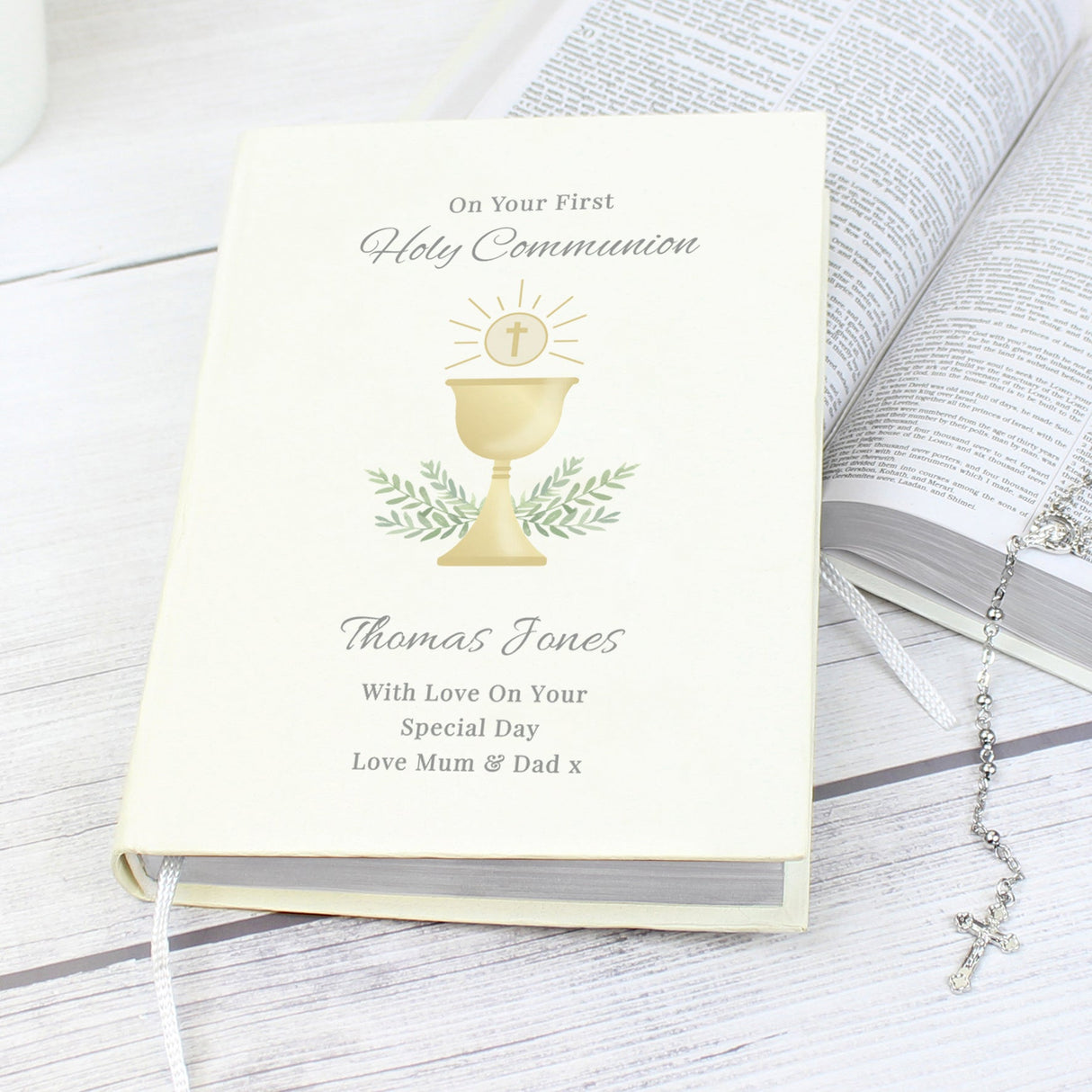 Personalised First Holy Communion Holy Bible - Eco-friendly: 2 - Books By Gift Moments
