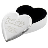 Personalised First Holy Communion Heart Trinket Box: 3 - Trinket Boxes By Gift Moments