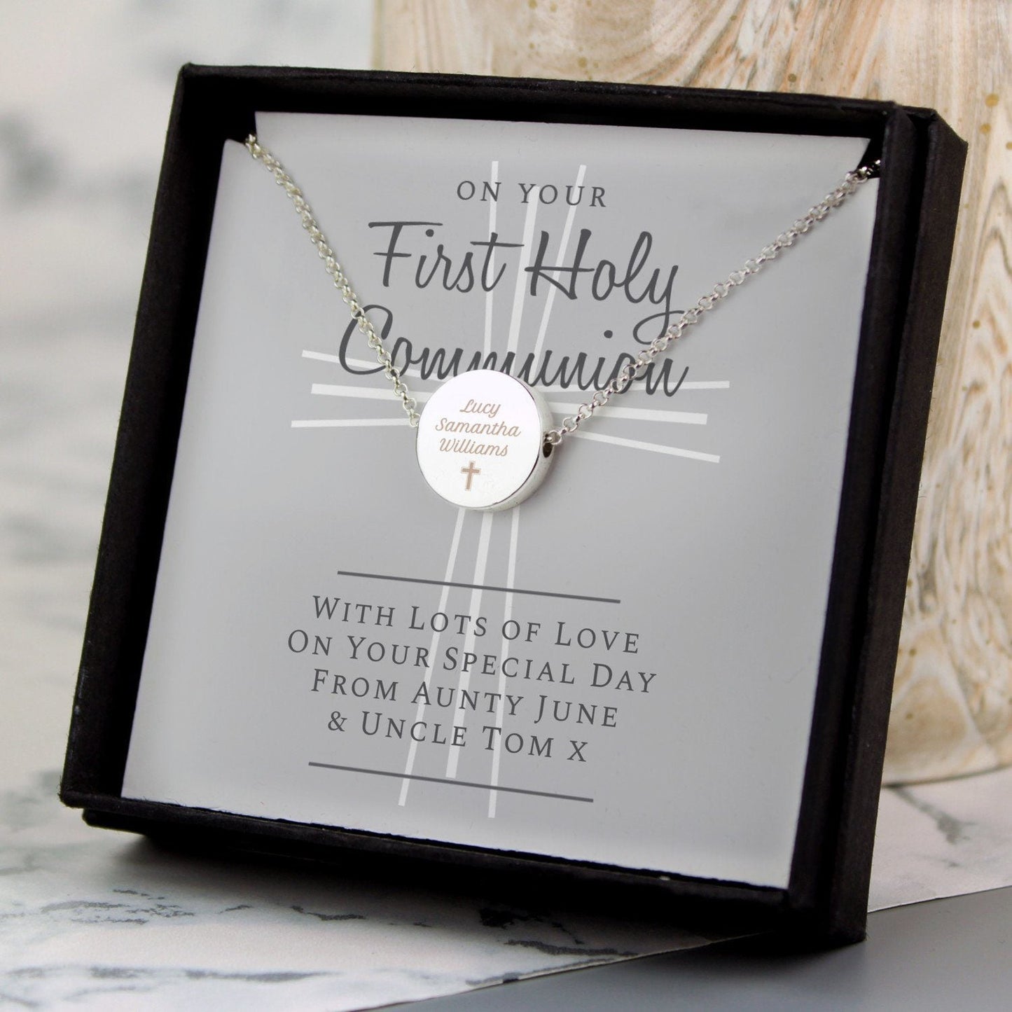 Personalised First Holy Communion Necklace & Box: 1 - Necklaces By Gift Moments