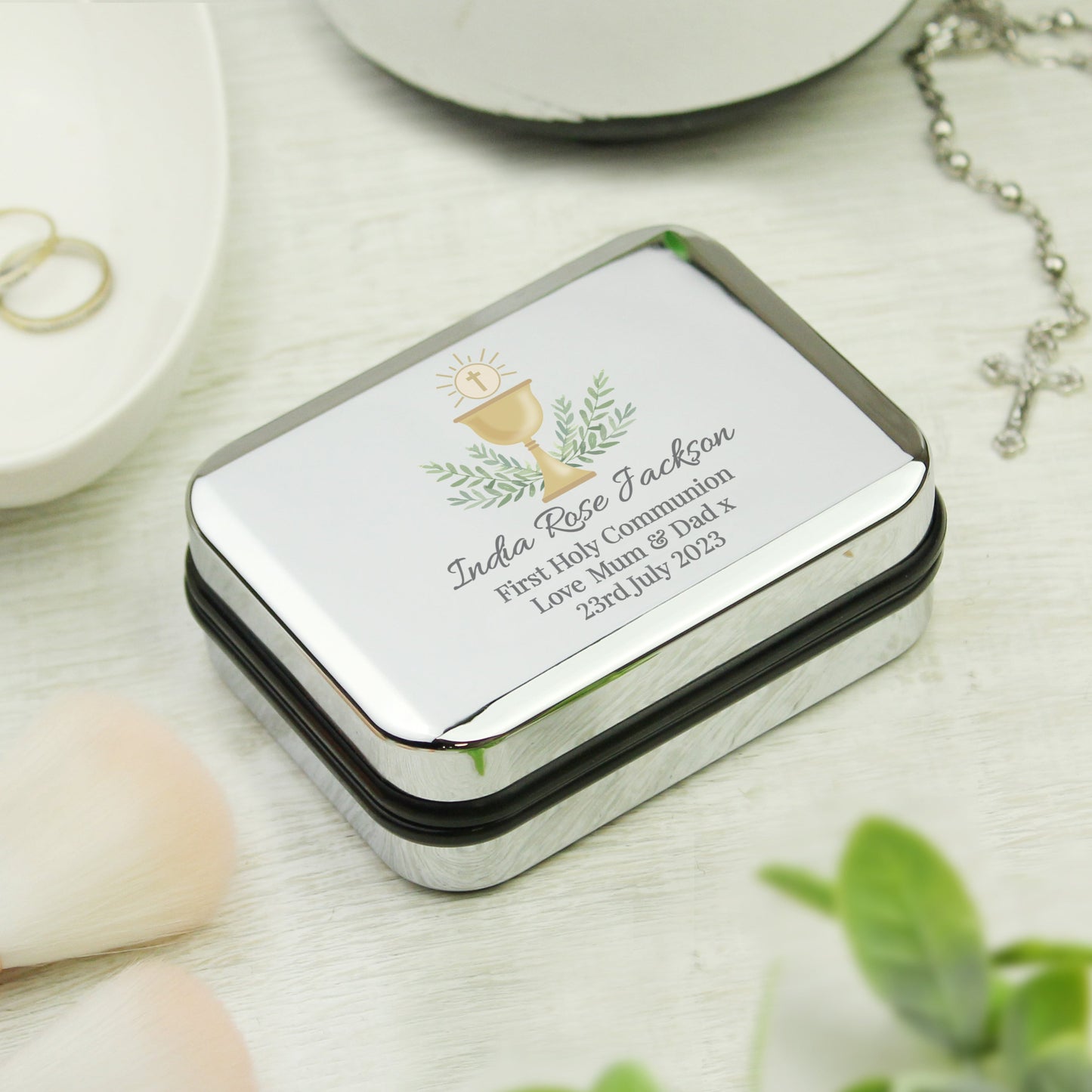 Personalised First Holy Communion Necklace Gift Box: 2 - Necklaces By Gift Moments