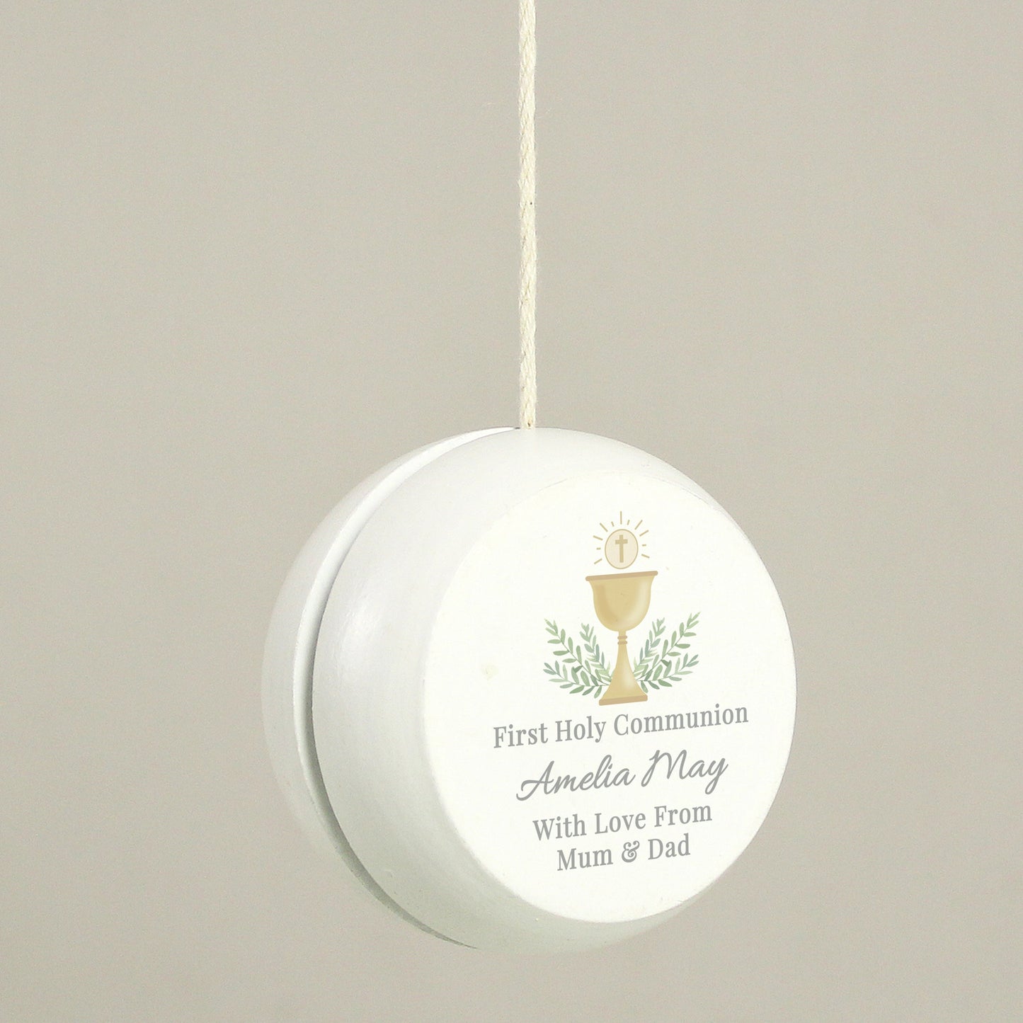 Personalised First Holy Communion Wooden Yoyo: 3 - Toys By Gift Moments