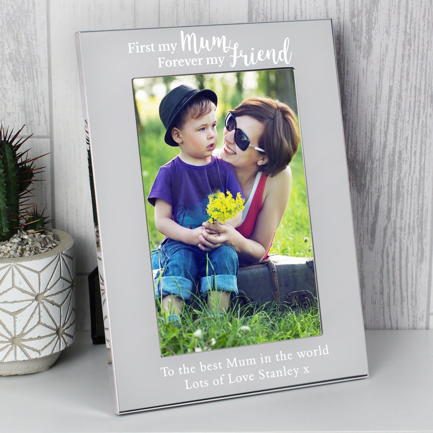 Personalised First My Mum...6x4 Silver Photo Frame: 3 - Photo Frames By Gift Moments