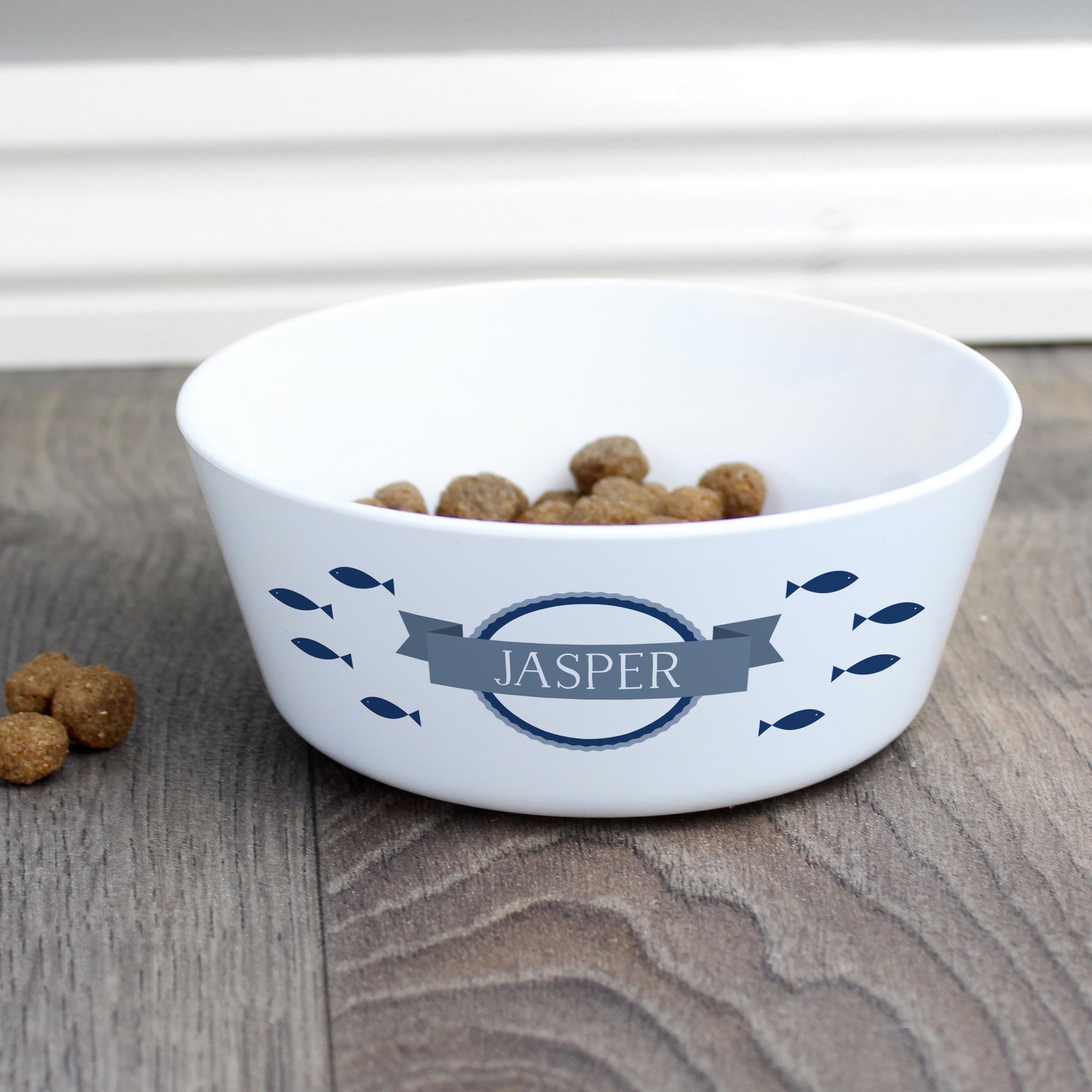 Personalised Fish Plastic Cat Bowl: 1 - Pet Products By Gift Moments