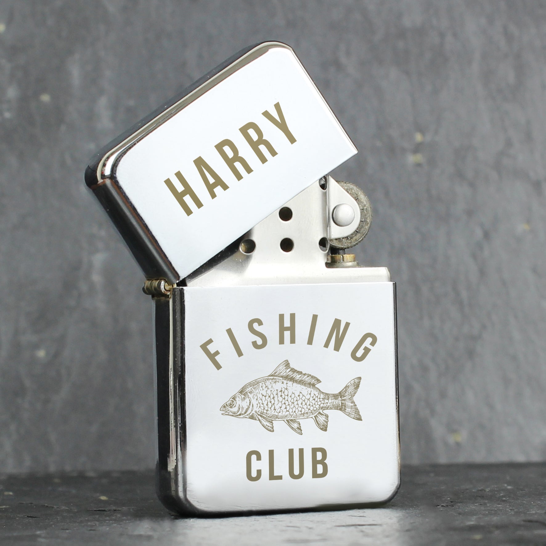 Personalised Fishing Club Lighter - Shop Smoking Accessories At Gift Moments - 3