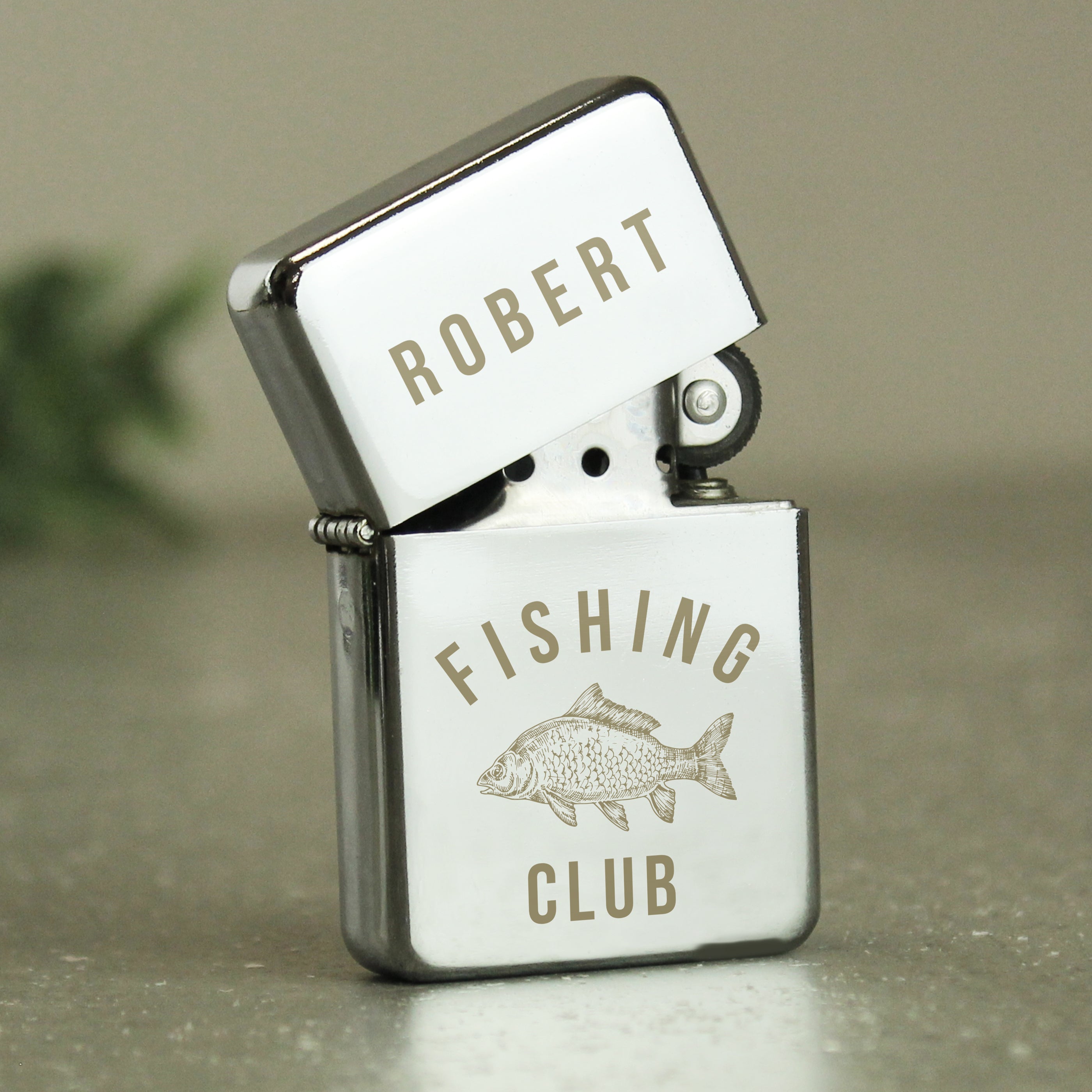 Personalised Fishing Club Lighter - Shop Smoking Accessories At Gift Moments - 1
