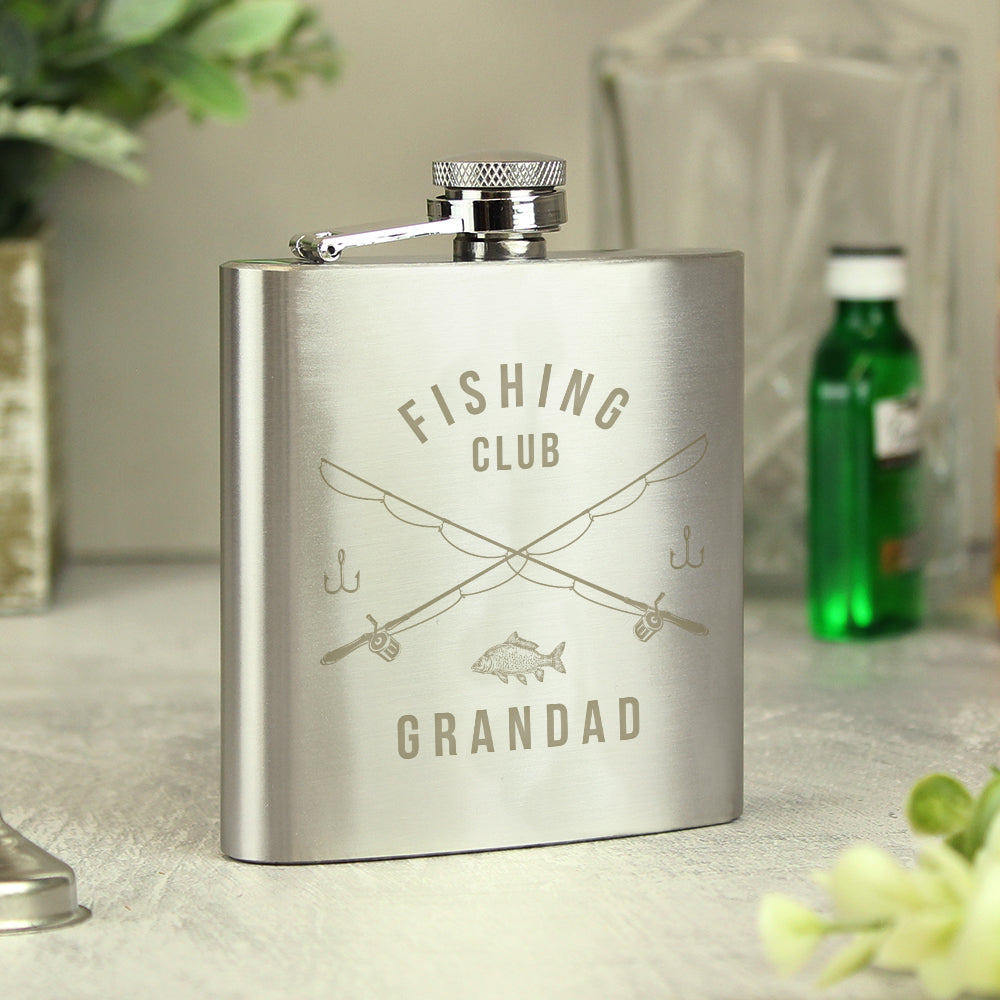 Personalised Fishing Hip Flask: 6 - Hip Flasks By Gift Moments