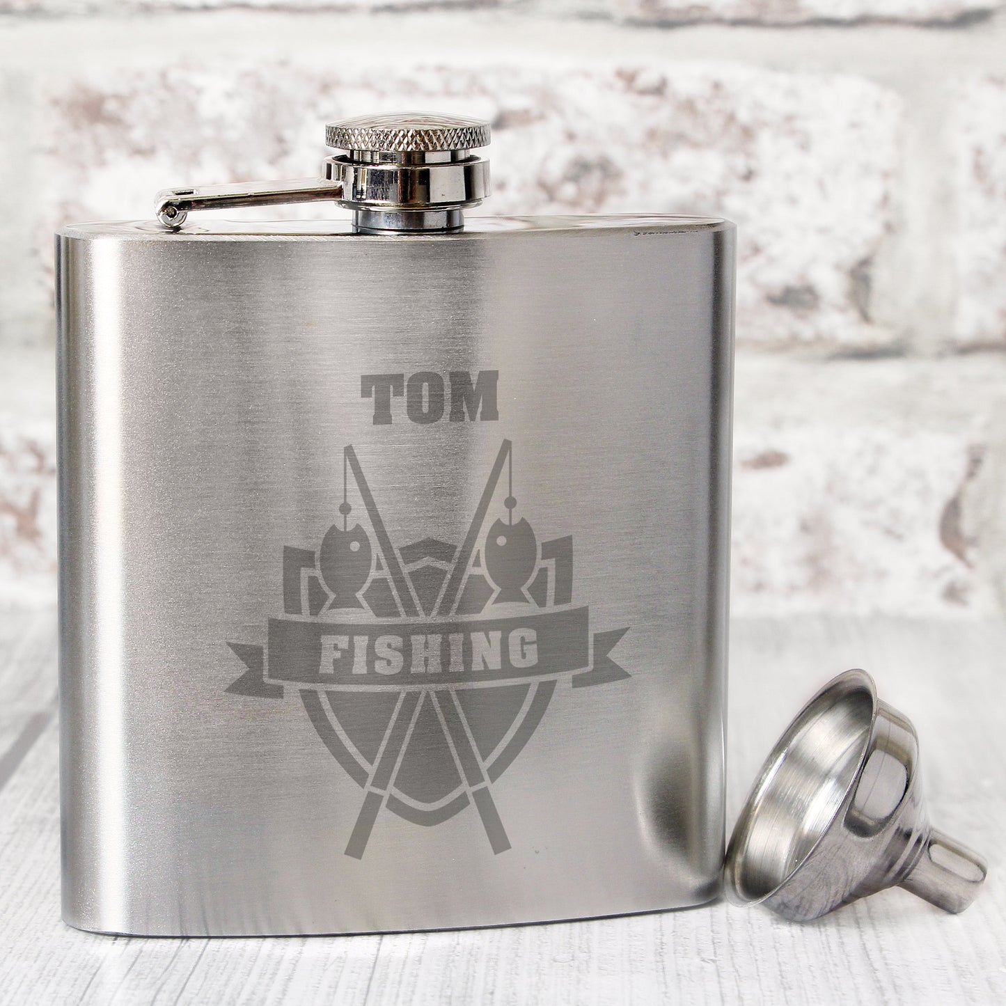 Personalised Fishing Hip Flask: 1 - Hip Flasks By Gift Moments