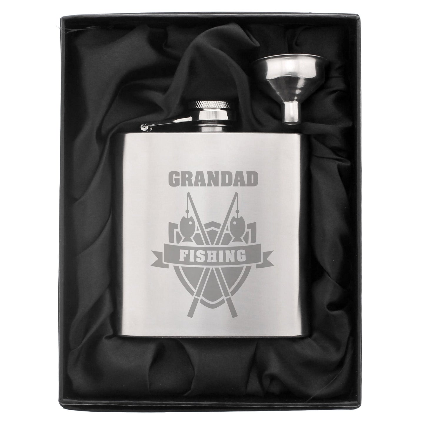 Personalised Fishing Hip Flask: 2 - Hip Flasks By Gift Moments