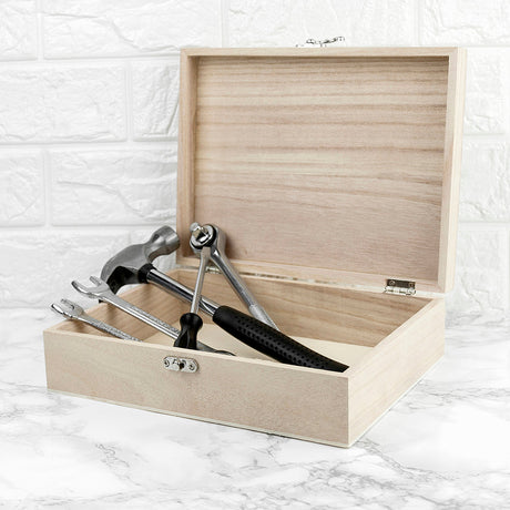 Personalised He Can Fix Anything Tool Box: 2 Tools & Storage By Gift Moments