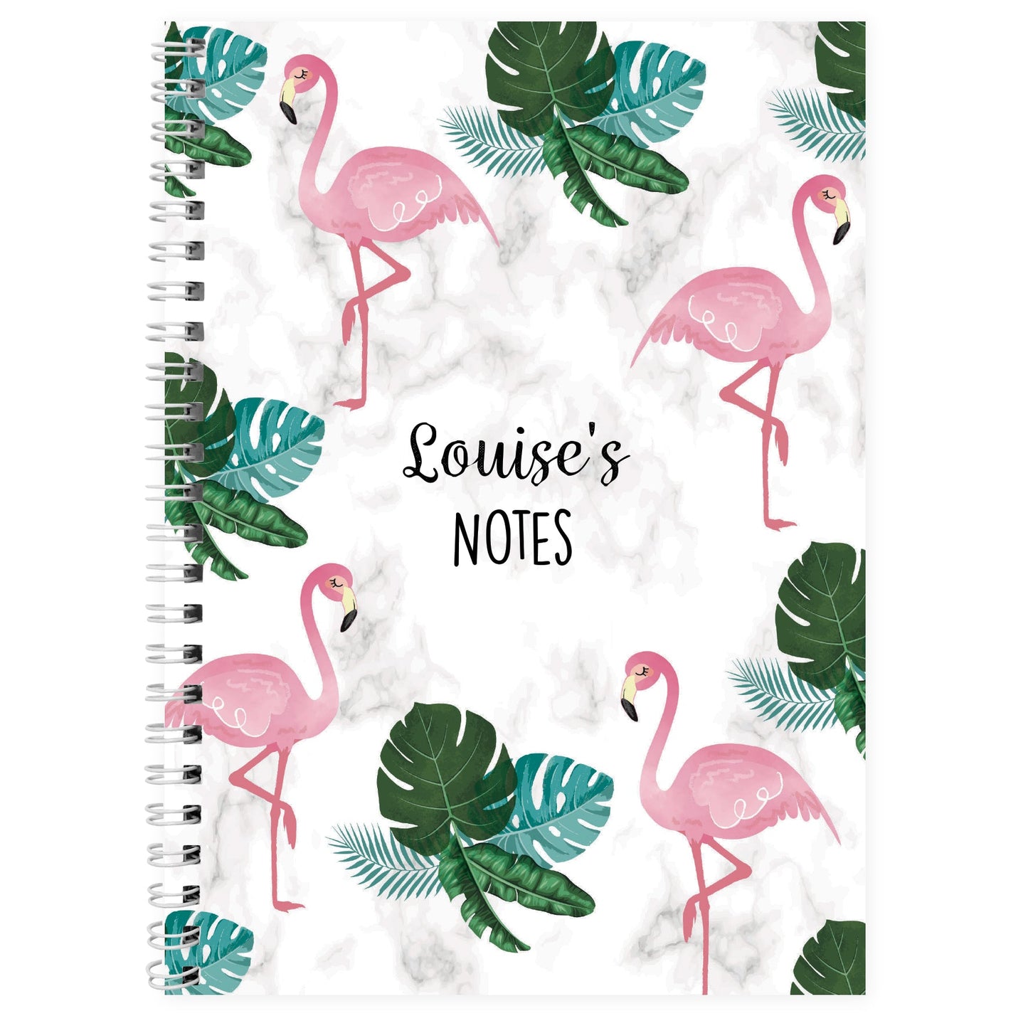 Personalised Flamingo A5 Notebook: 6 - Notebooks By Gift Moments