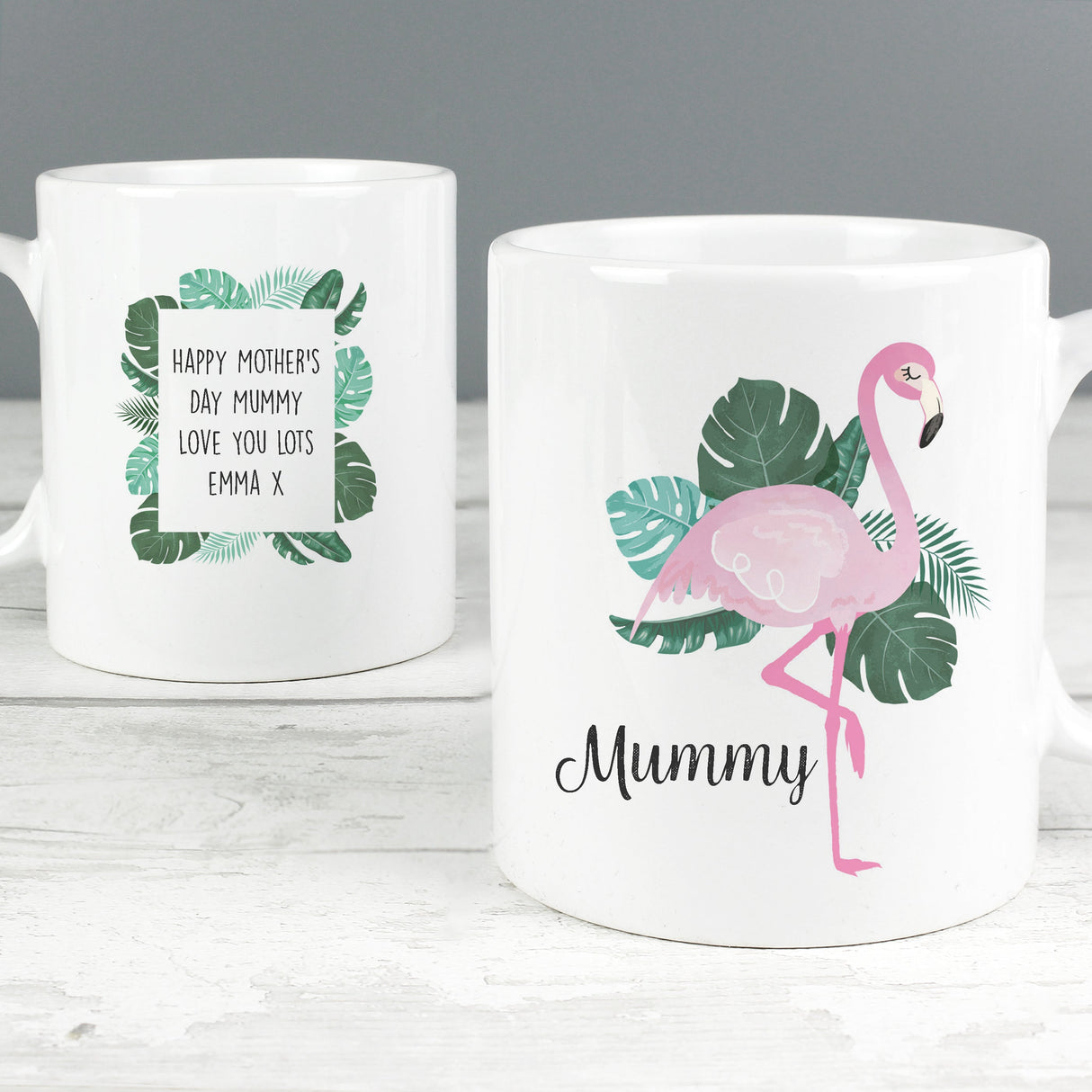 Personalised Flamingo Mug: 8 - Mugs By Gift Moments