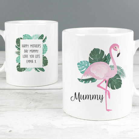 Personalised Flamingo Mug: 8 - Mugs By Gift Moments