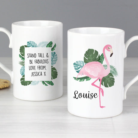 Personalised Flamingo Mug: 6 - Mugs By Gift Moments