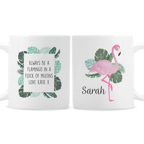 Personalised Flamingo Mug: 3 - Mugs By Gift Moments