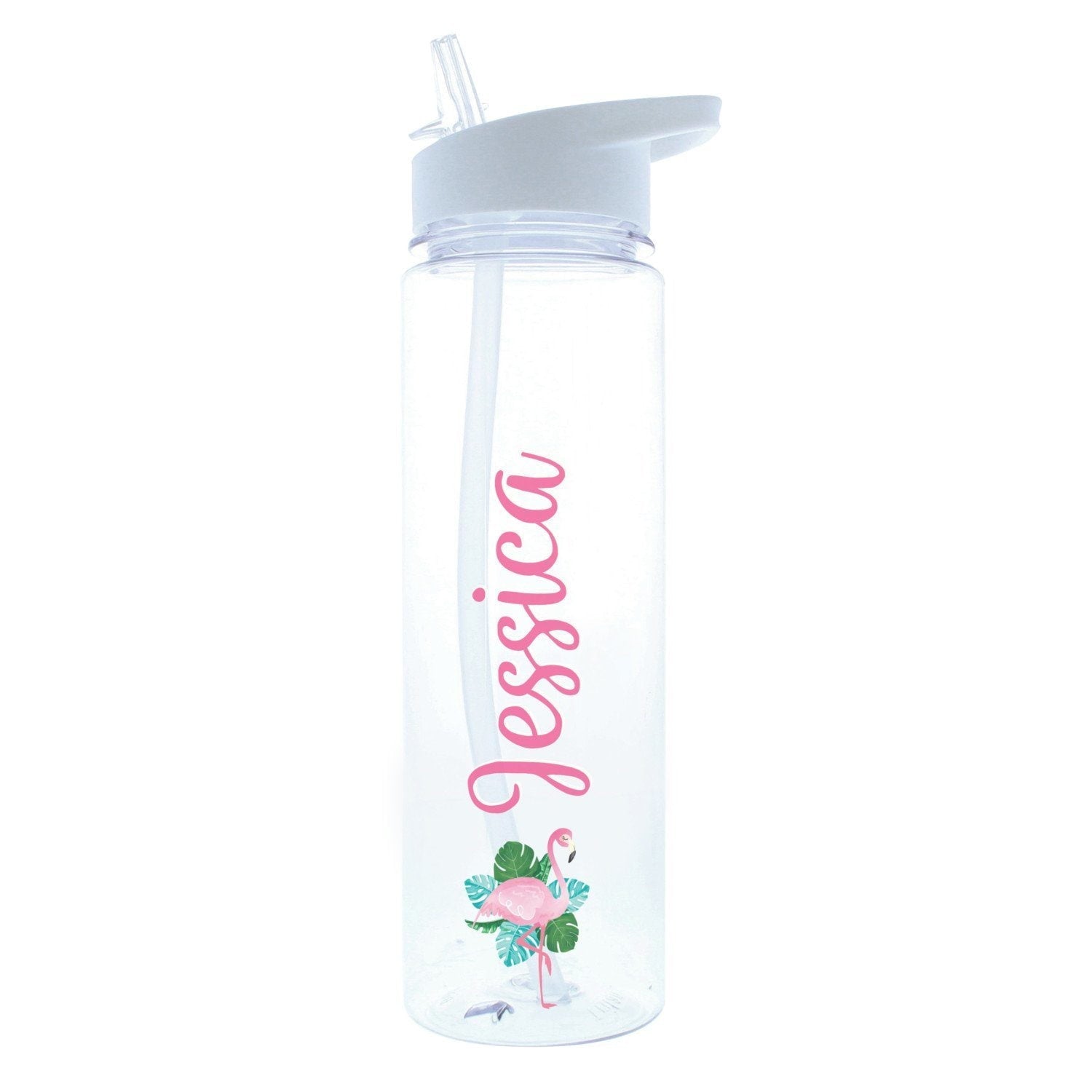 Personalised Flamingo Water Bottle: 3 - Water Bottles By Gift Moments