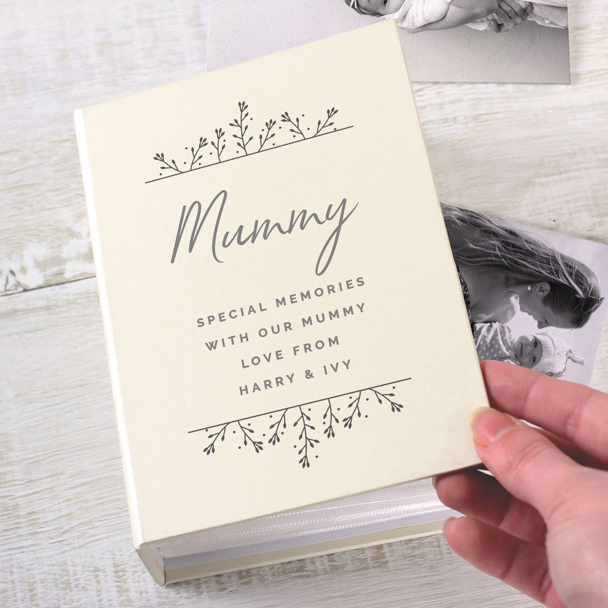 Personalised Floral 6x4 Photo Album with Sleeves: 3 - Photo Albums By Gift Moments