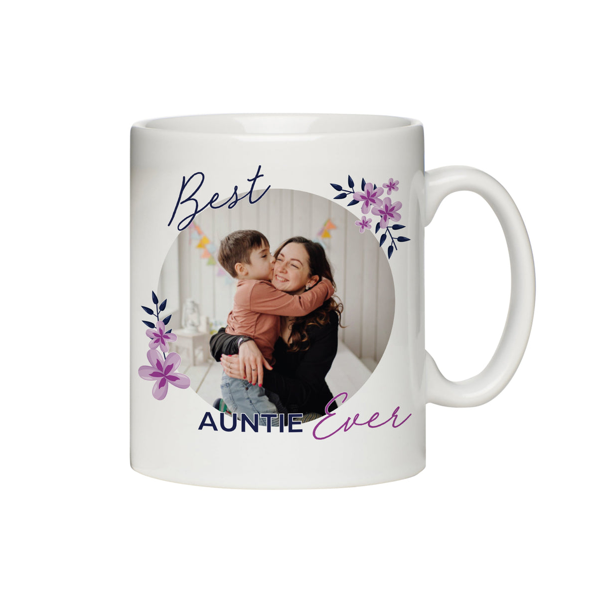 Personalised Floral Best Ever Photo Upload Mug: 4 - Mugs By Gift Moments
