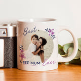 Personalised Floral Best Ever Photo Upload Mug: 3 - Mugs By Gift Moments