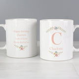 Personalised Floral Bouquet Mug: 1 - Mugs By Gift Moments