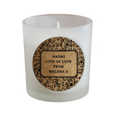 Personalised Floral Cork Label Candle Jar: 5 - Candles By Gift Moments