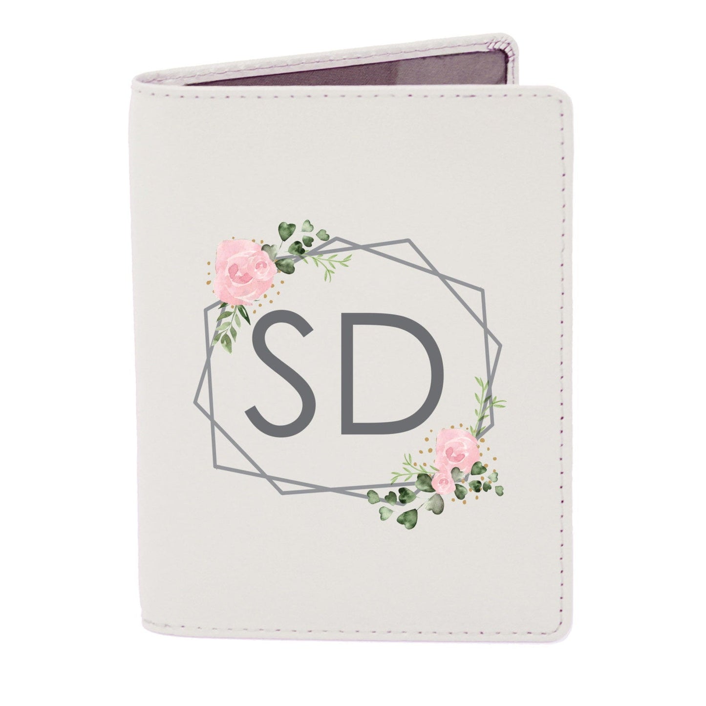 Personalised Floral Cream Passport Holder: 3 - Passport Holders By Gift Moments