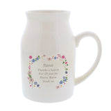 Personalised Floral Flower Jug: 5 - Vases By Gift Moments