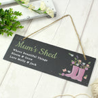 Personalised Floral Garden Slate Sign - Shop Signs & Plaques At Gift Moments - 3