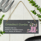 Personalised Floral Garden Slate Sign - Shop Signs & Plaques At Gift Moments - 4