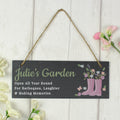 Personalised Floral Garden Slate Sign - Shop Signs & Plaques At Gift Moments - 1