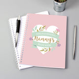 Personalised Floral Heart A5 Notebook: 4 - Notebooks By Gift Moments